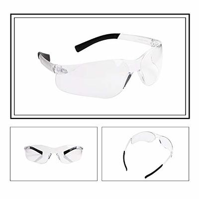 ROAR Smoke Premium Safety Glasses 6 pairs per box Eyewear Protective  Glasses Safety Goggle Airsoft Goggle, Strong Impact Resistant Lens for