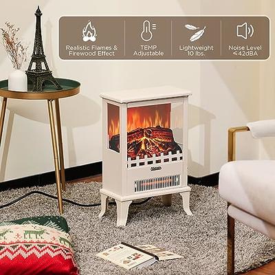 19 1500W Infrared Electric Fireplace Stove, 3-Sided View, Realistic Flame,  Overheat Protection, CSA Certified - For Small Spaces - Yahoo Shopping