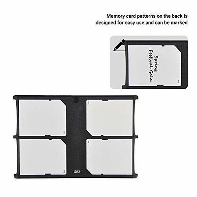  2pcs Micro SD Red Card Case, Holder, Organizer Credit Card Size  Storage : Electronics