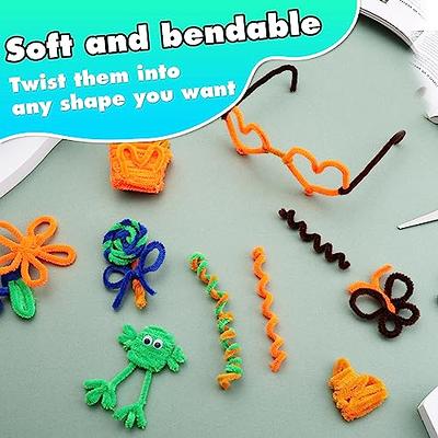 LUNARM 300 PCS Pipe Cleaners, Pipe Cleaners Crafts with Scissors