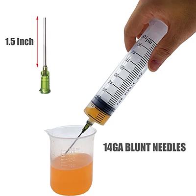 4 Pack 60ml Plastic Luer Lock Syringe, Measuring Syringe Individually  Sealed for Scientific Labs, Measuring Liquids, Feeding Pets, Watering  Plants