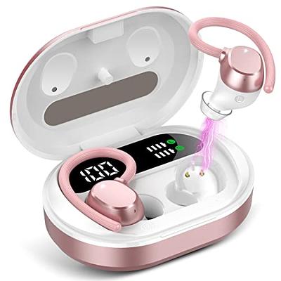 Ear buds Wireless Earbuds, HiFi Stereo Bluetooth 5.3 Running Headphones  with Dual LED Display 30Hrs Playtime, Built-in Mic, Type-C, in-Ear Bluetooth  Earphones with Earhooks for Sport, Rose Gold - Yahoo Shopping