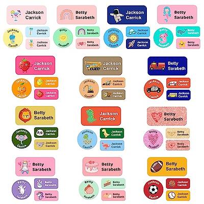 Personalized Stickers with Name 105pc Custom Waterproof Daycare Labels for  Clothing Tags, Water Bottles, Lunch Boxes,Books and School Supplies,Tie-dye  Green - Yahoo Shopping