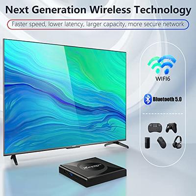 Android 10.0 TV Box, Android TV Box Quad-core CPU 4GB RAM 32GB ROM Support  2.4GHz/5GHz Dual WiFi 3D USB 2.0 Ethernet HDMI 6K Ultra HD Smart TV Media