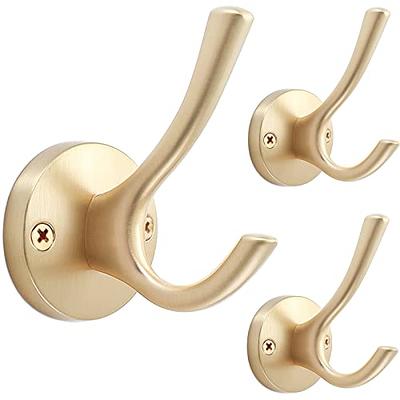 DOUBLE TOWEL HOOK or Robe Hook, Bathroom or Kitchen Wall Hook With