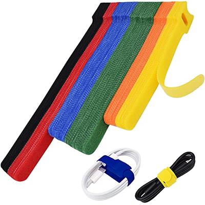 80pcs Cable Ties Reusable Multicolor, Wire Ties, Cord Ties Reusable for  Electronics, Hook and Loop Microfiber Cable Ties Extension for Storage, 4,  6, 8 inch with 6 Colors - Yahoo Shopping