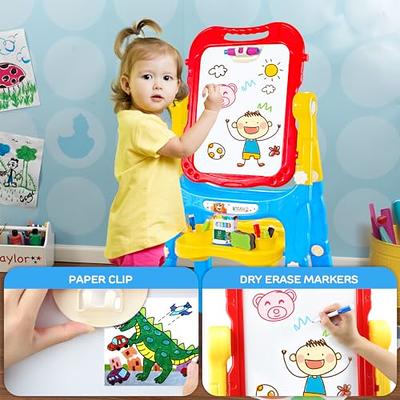 Joyooss Art Easel for Kids, Double Sided Wooden with 98+ Accessories Kids  Easel Drawing Board