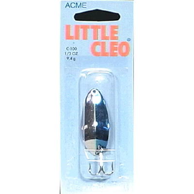 Acme Tackle Little Cleo Fishing Spoon Gold & Neon Red 1/3 oz. 