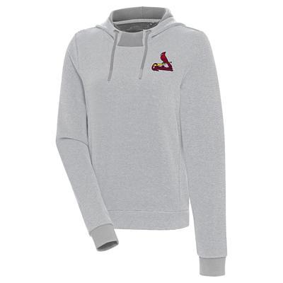 Women's Antigua Oatmeal Arizona Cardinals Flier Bunker Tri-Blend Pullover Sweatshirt Size: Small