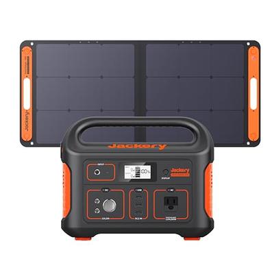 EBL Portable Power Station 500, 110V/500W Solar Generator(Surge 1000W),  519.4Wh Backup Lithium Battery for Outdoor Home Emergency