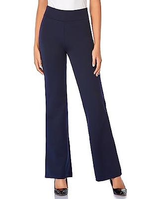 Tapata Women's 30'' High Waist Stretchy Bootcut Dress Pants Tall, Petite,  Regular for Office Business Casual Navy Blue,XL - Yahoo Shopping