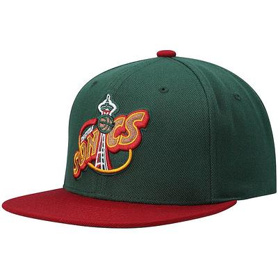 Men's Mitchell & Ness Green/Red Seattle SuperSonics Hardwood Classics Team  Two-Tone 2.0 Snapback Hat - Yahoo Shopping