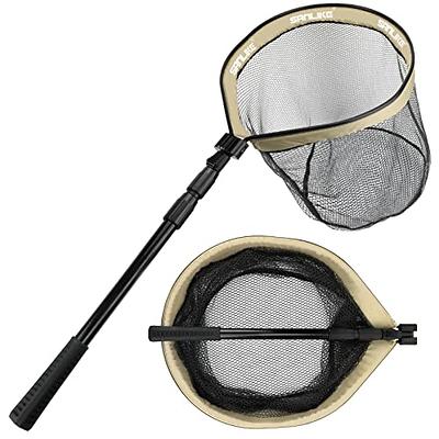 San Like Fly Fishing Net, Bass Trout Net, Catch and Release Ruber Coating Net - Foldable Fishing Nets Freshwater, Other