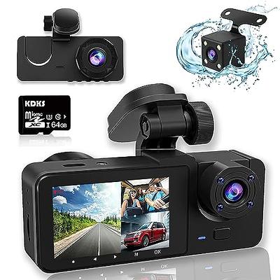 Infrared Night Vision HD 4K Dash Cam Video Camera 3 Channel Car