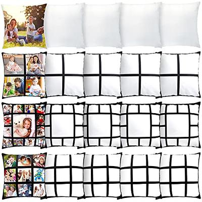 Tatuo 20 Sublimation Pillow Covers Blank Polyester Throw Pillow Covers 17.7  x 17.7 Inch Heat Transfer Pillow Covers with Zipper for Sublimation  Printing Couch No Pillow Insert(White Black,Mixed Style) - Yahoo Shopping