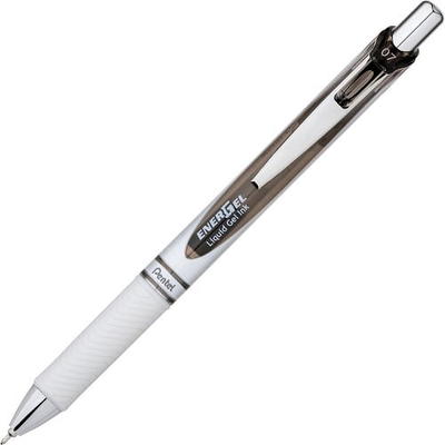 Pentel Sparkle Pop Metallic Gel Pen, (1.0mm) Bold Line, Silver - Box of 12  Pens, K91-DZ : : Office Products