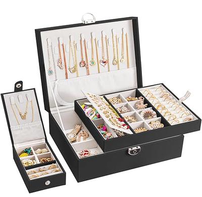 Poyilooo Jewelry Box Organizer, Large Jewelry Boxes for Women, Great  Storage Earring Organizer Display for Necklace Earring Ring Bracelet,  Rustic Wood Jewelry Organizer Box for Girls, Ideal Gift - Yahoo Shopping