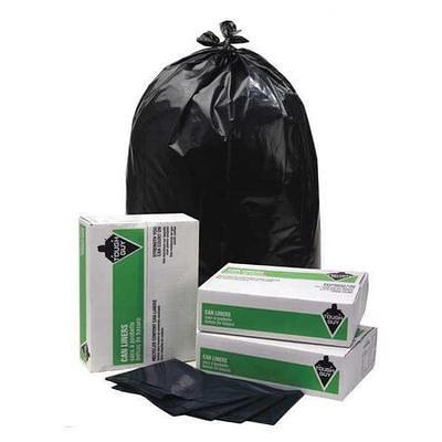 Tough Guy Recycled Trash Bag, 65 gal, Black, PK50 784JG8