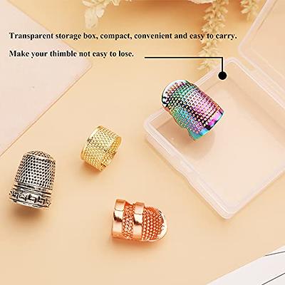 Thimble Sewing Thimbles Finger Metal Fingertip Protector Ring Quilting Needlework Premium Accessories DIY