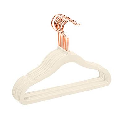 Smartor Kids Velvet Hangers 50 Pack, 14'' Inch Premium Non Slip Kids Felt  Hangers for Closet, Space Saving Toddler Clothes Hanger for Youth's