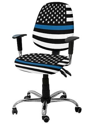 Thin Blue Line Police Cops American Flag Seat Cushion