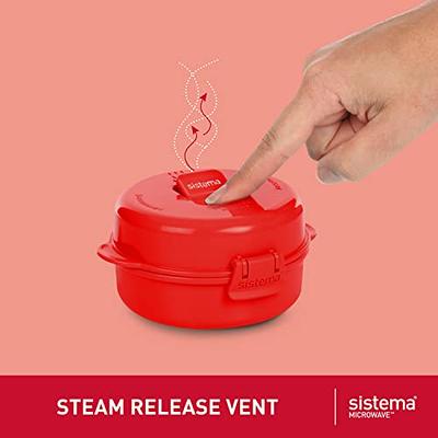 Sistema Microwave Egg Cooker and Poacher with Steam Release Vent,  Dishwasher Safe, 9.16-Ounce, Red - Yahoo Shopping