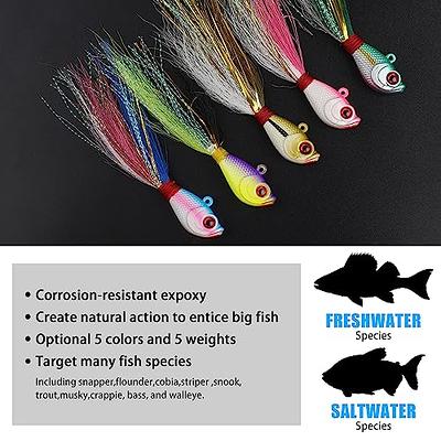 MAFIMOEA Bullet Jig Heads Weighted Texas Rig Hooks Swimbait Hooks Bass  Crappie Walleye Trout Fishing Weedless Swimbait Jig Heads Saltwater  Freshwater