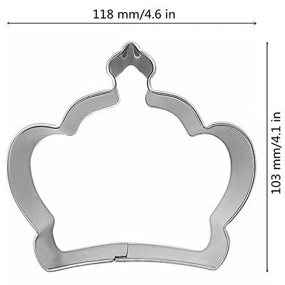 Large Size Crown Shaped Cookie Cutter, Stainless Steel  Queen/King/Prince/Princess Crown Cookie Cutter, 4.6 Inches (Model 1) -  Yahoo Shopping