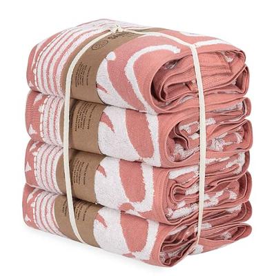 Softolle 100% Cotton Luxury Bath Towels - 600 GSM Cotton Towels for Bathroom - Set of 4 Bath Towel - Eco-Friendly, Super Soft, Highly Absorbent Bath