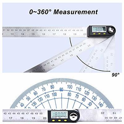 Lcd Digital Angle Finder Ruler, 200mm/7 Inch Angle Finder Gauge Pro