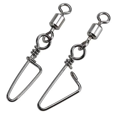  SILANON Fishing Barrel Snap Swivels,Rolling Barrel