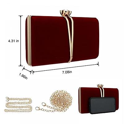 Clutch Bag. Red Clutch Purse. Clutch Bags for Ladies. Evening Bag for Women. Velvet Clutch Bag. Red Evening Bag. Prom Bag. Red Clutch Bag