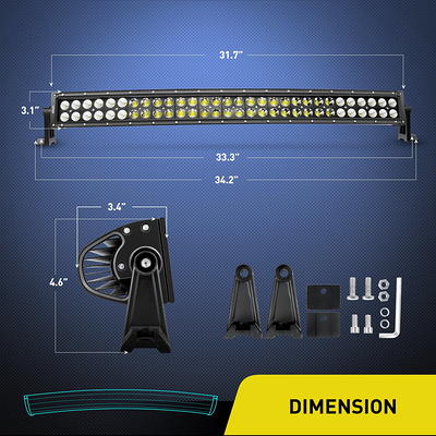 Nilight 32 Inch 180W Black Curved LED Light Bar Combo Offroad Lighting with  Harness Kit， 2 Year Warranty - Yahoo Shopping