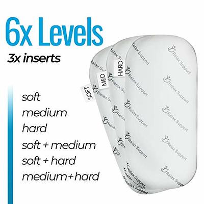 RELAX SUPPORT RS5 Lumbar Support Pillow for Car Back Support - Lumbar Roll  w/Multiple Inserts for