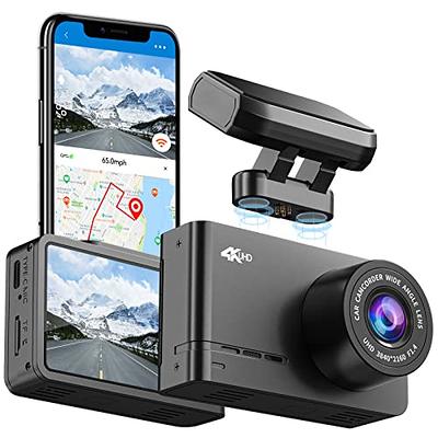 COOAU 2.5K Dual Dash Cam, Built-in GPS WiFi, 1440P Dash Cam Front and  Inside with Infrared Night Vision, Dash Camera for Cars with Parking  Mode,Loop Recording (D20S) 