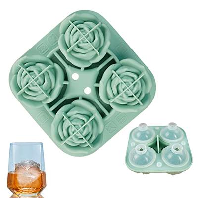 CUAIBB Ice Cube Mold, Rose Shaped Whiskey Ice Cubes, Silicone Ice Cube Tray  3D Personalized Ice Cube Mold, Popsicle Molds Silicone Molds for Baking  Chocolate Molds - Green Rose - Yahoo Shopping