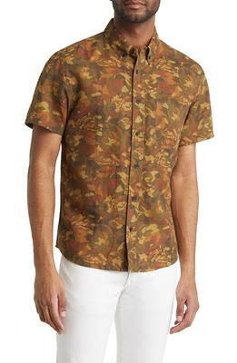 Nordstrom Short Sleeve Linen Button-Down Shirt