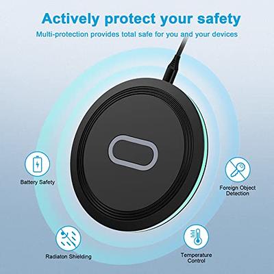 15w Fast Qi Wireless Charger pour Samsung Galaxy S23 S21 S22 Ultra