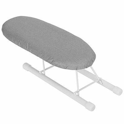 Mini Tabletop Ironing Board with Folding Legs Cotton Cover for Sleeve Home Travel Cuffs Collars Handling Table(Peony)