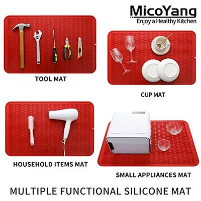 MicoYang Silicone Dish Drying Mat for Multiple Usage,Easy  clean,Eco-friendly,Heat-resistant Silicone Mat for Kitchen Counter or  Sink,Refrigerator or Drawer Liner Red XXXL 28 inches x 18 inches - Yahoo  Shopping