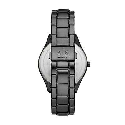 Armani Exchange Men's Multifunction Black Stainless Steel Bracelet Watch - Black