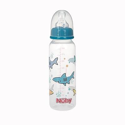 Nuby Printed Non-Drip Bottle 1 Pack of 1 Bottle 8 Ounce Colors May Vary  Colors