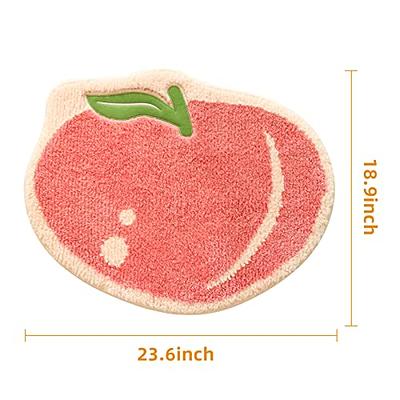 Cute Peach Absorbent Kids Small Bath Mat, Peachy Pink Cartoon Fruit Bathroom  Rug No Slip, Cute Bathroom Floor Mat 19x24 Inches for Home Decor - Yahoo  Shopping