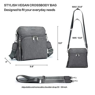  Crossbody Bags for Women Trendy,Vegan PU Leather