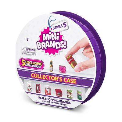 5 Surprise Foodie Mini Brands Collectors Case with 5 Exclusive Minis by Zuru