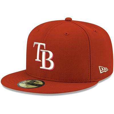 Men's New Era Stone/Navy Tampa Bay Rays Retro 59FIFTY Fitted Hat