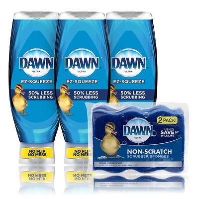 Dawn Dish Soap Platinum Dishwashing Liquid + Non-Scratch Sponges