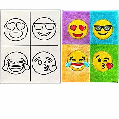 Indigo Art Studio Pre Drawn Canvas Painting for Adults Kids Couples | 4-40  PACK Discounted Bundle | DIY Birthday Gift & Sip and Paint With Twist Party