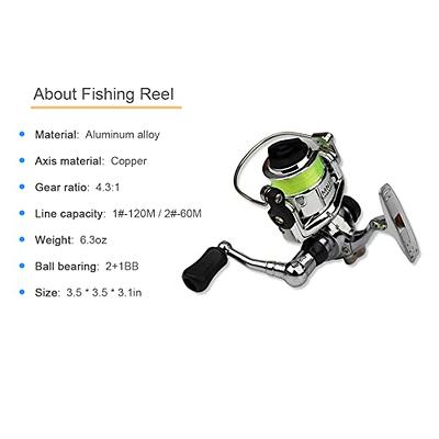 Pen Fishing Rod Reel Combo Set Portable Mini Pocket Collapsible Fishing  Pole with Reel Wheel for Saltwater Freshwater