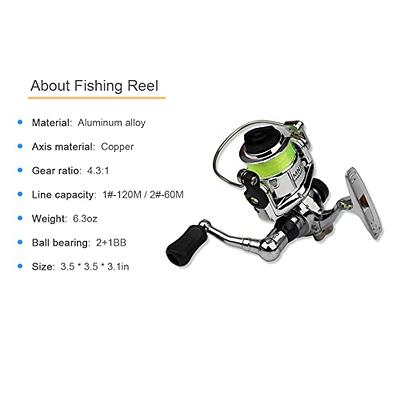 Doorslay Pen Fishing Rod Kit Mini Fishing Pole Pocket Pen Rod Set